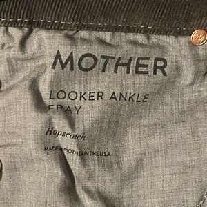 Mother The looker ankle Fray brown size 27 like new